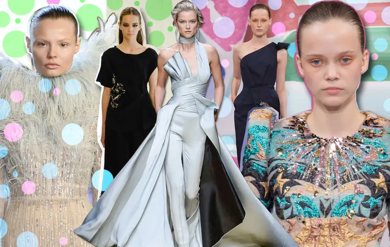 modelka high fashion na wybiegu